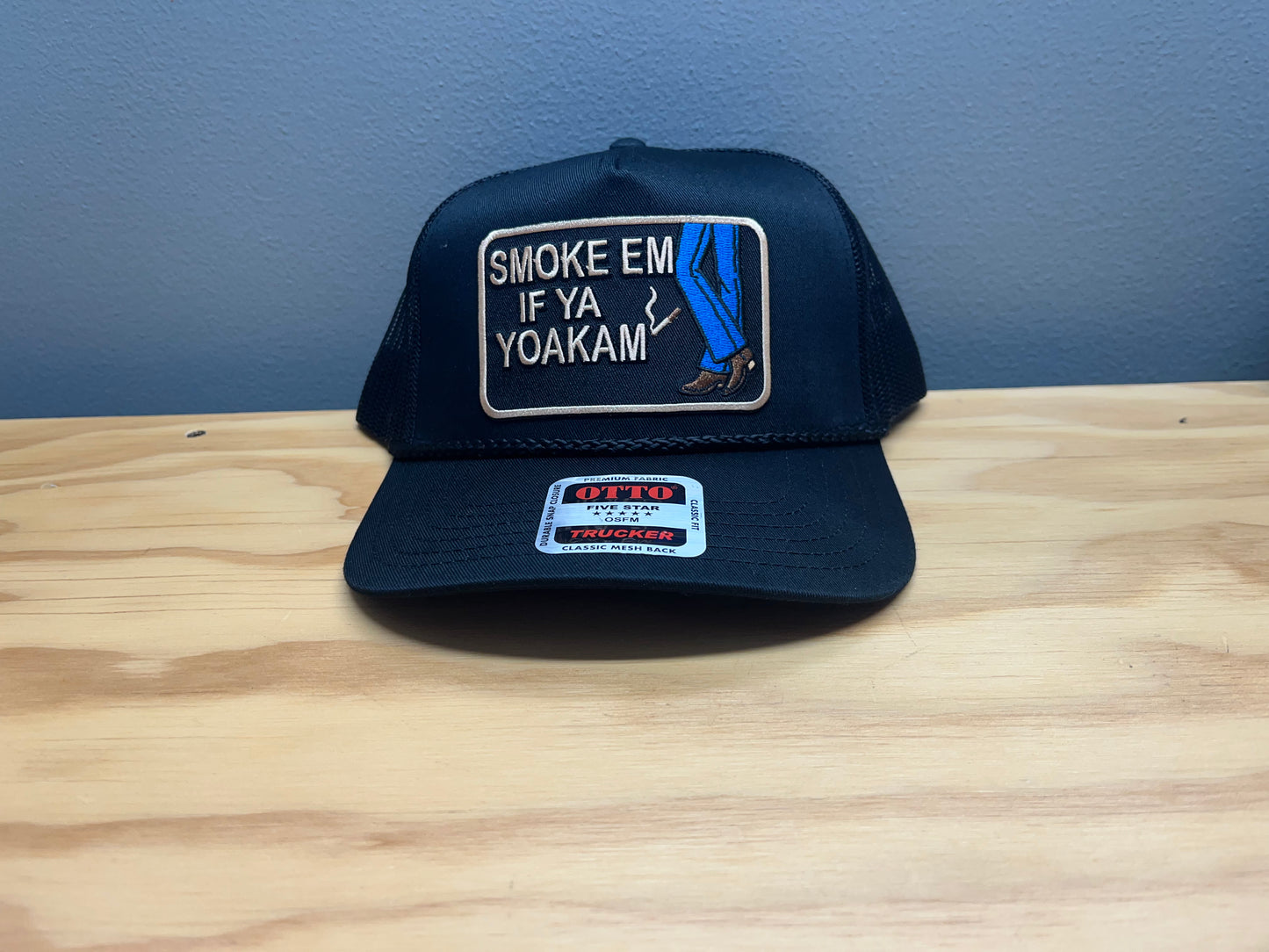 Cotton Twill Rope Trucker Smoke Em