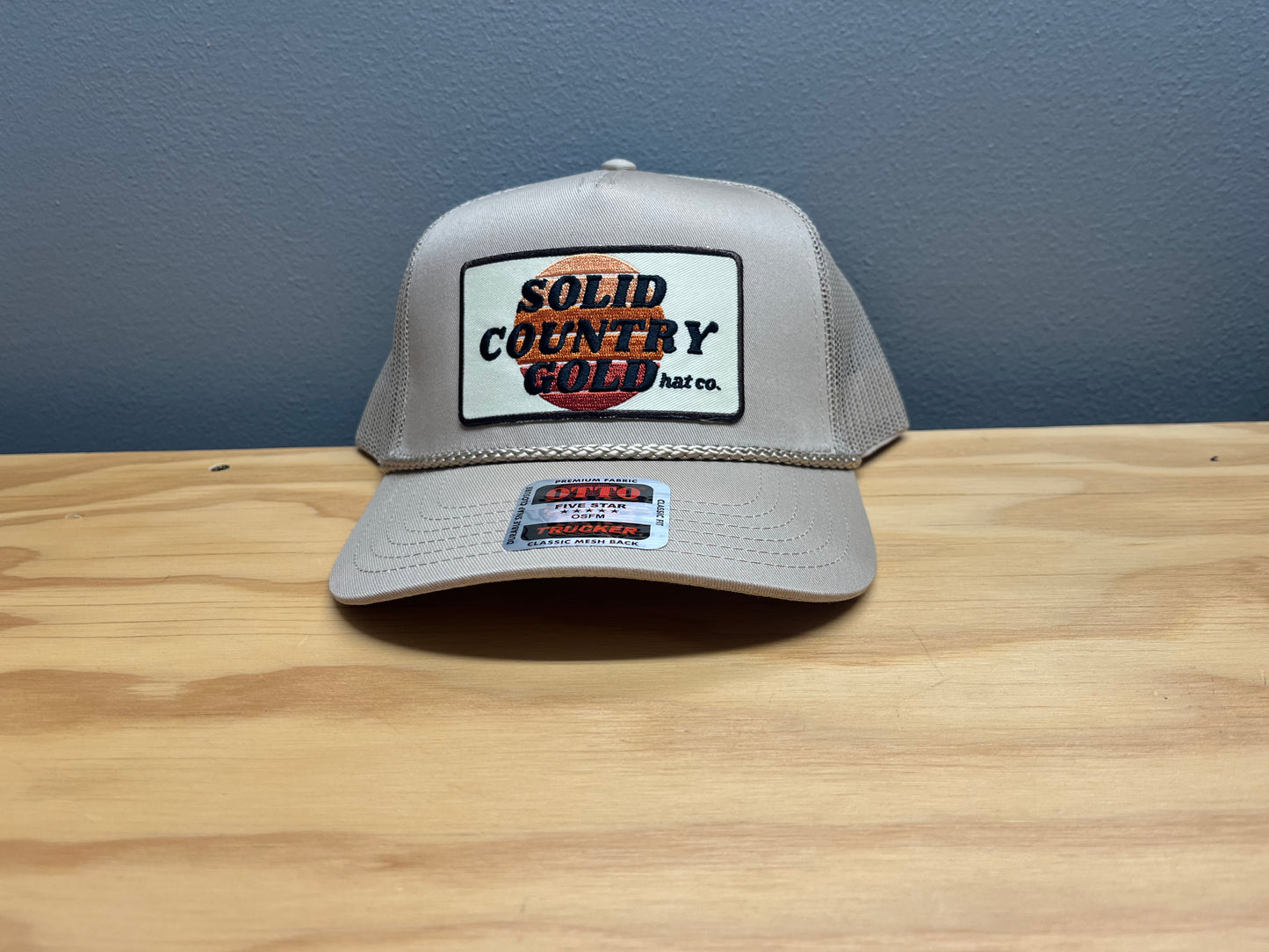 Cotton twill rope trucker