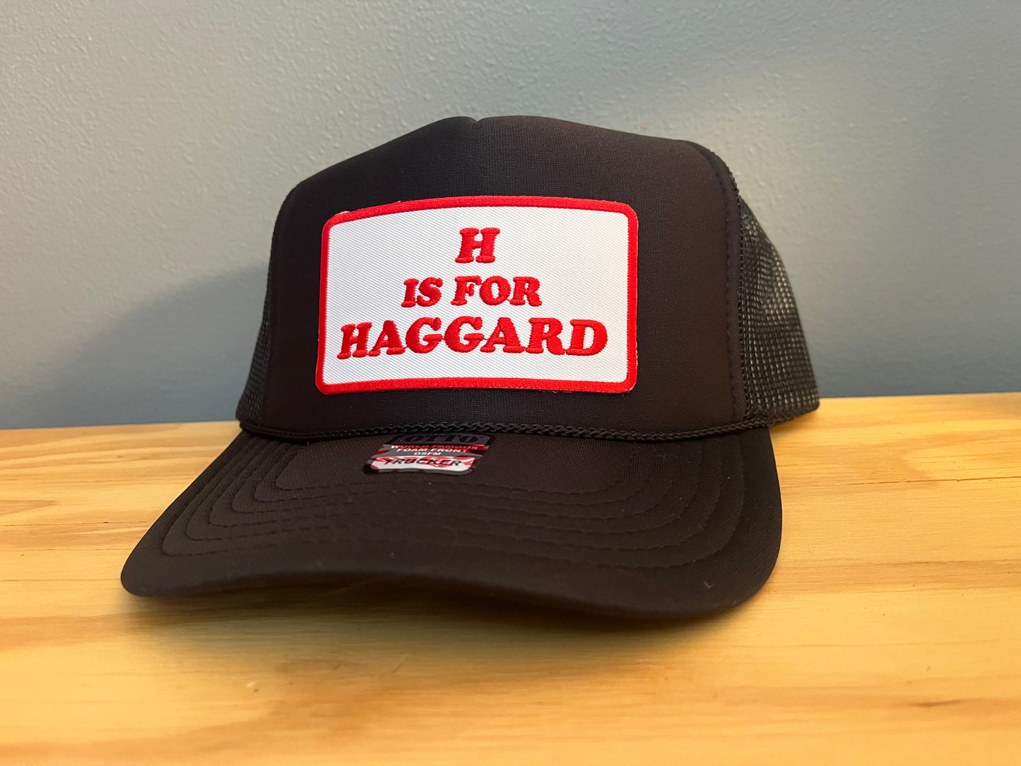 “H is for Haggard” foam